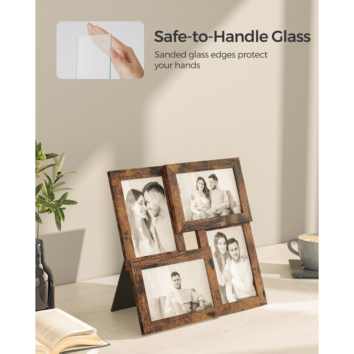 Family Photo Collage Frame - Wall Decor - Set of 4