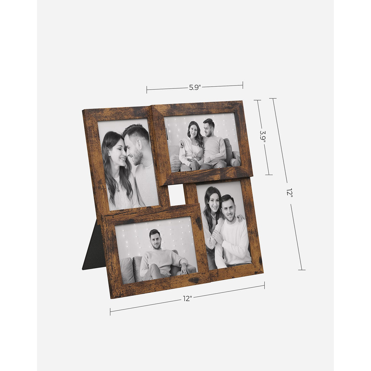 Family Photo Collage Frame - Wall Decor - Set of 4
