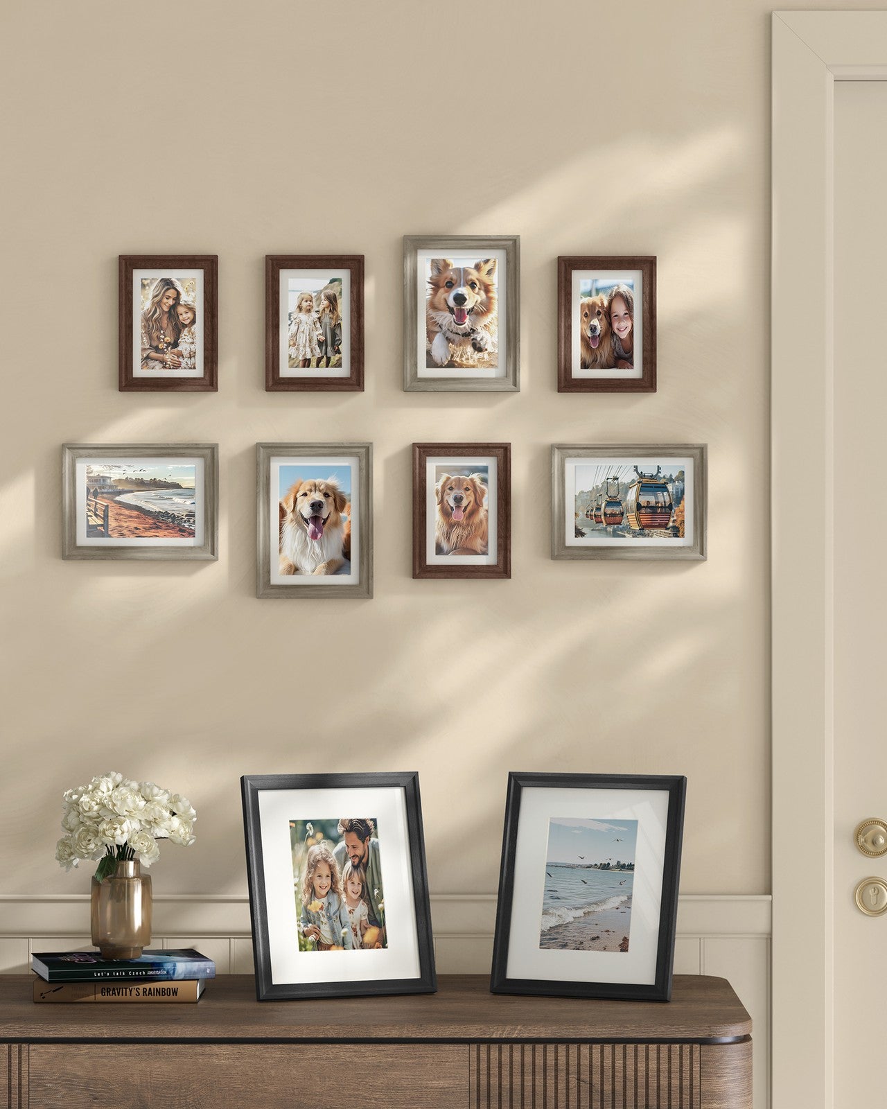 Picture Frames with 16 Mats - Set of 10 Collage Photo Frames