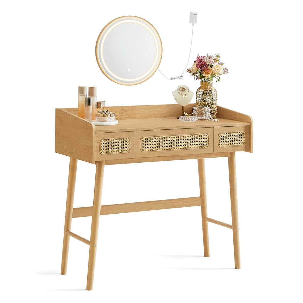 BOHOVEN Collection - Vanity Desk with Mirror and Lights
