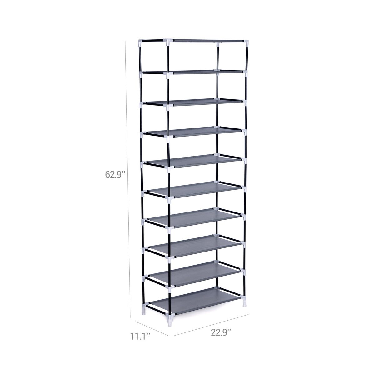 Shoe Rack - 9-Tier - Nonwoven Fabric Cover