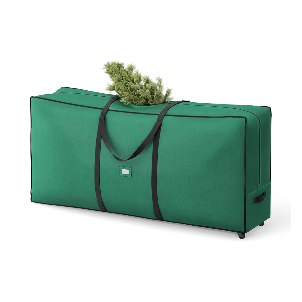 Christmas Tree Storage Bag with 1.6-Inch Wheels - Forest Green - 65"L x 15"W x 29"H