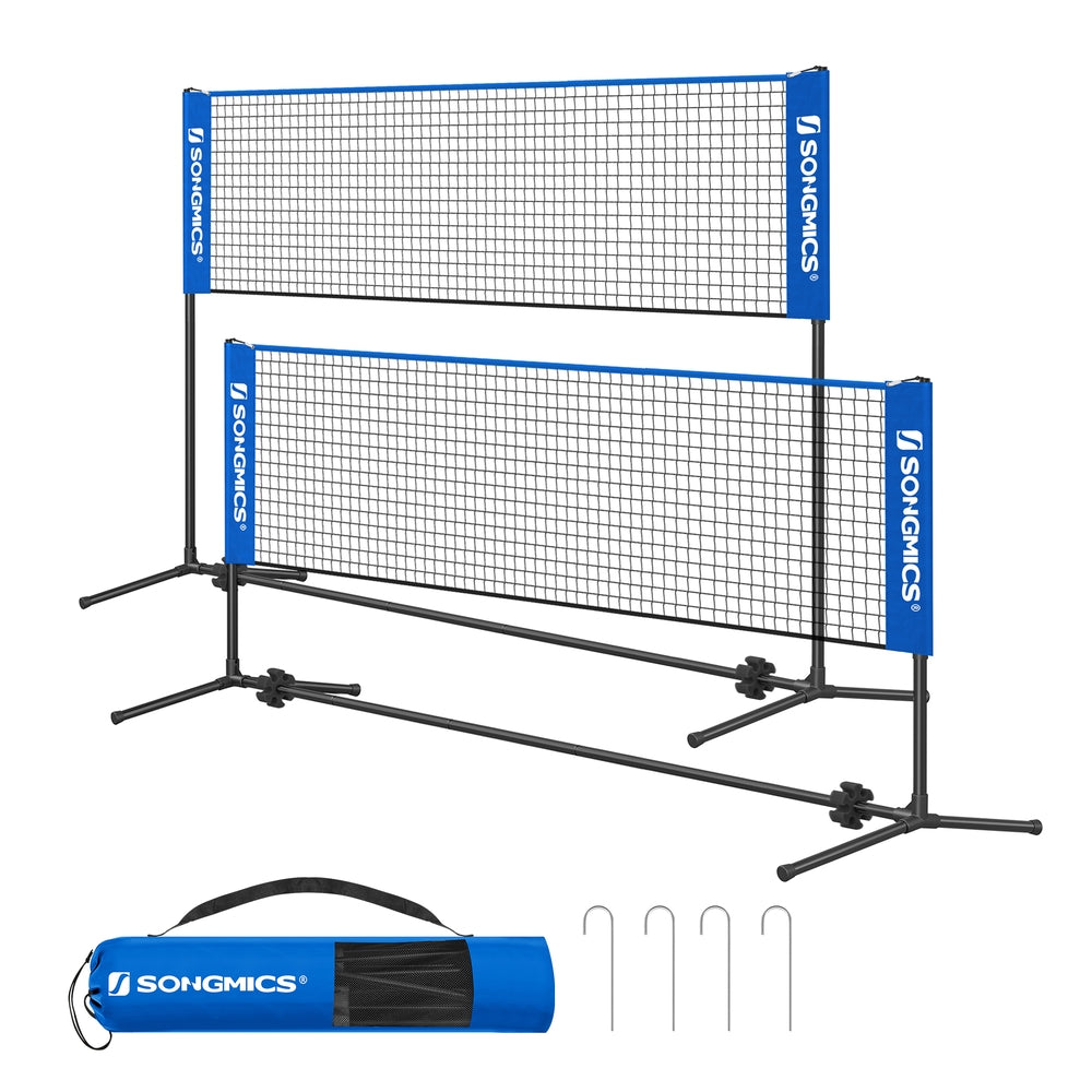 Black Badminton Net - Blue