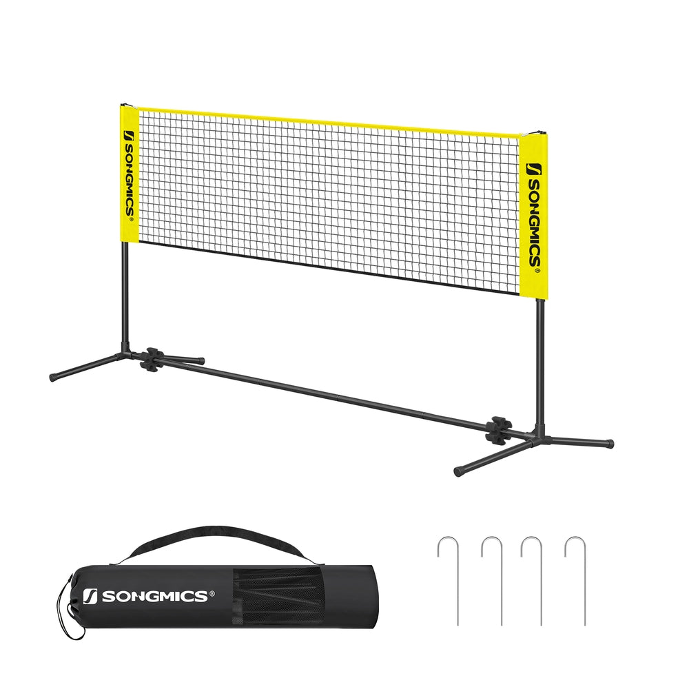 Black Badminton Net - Yellow