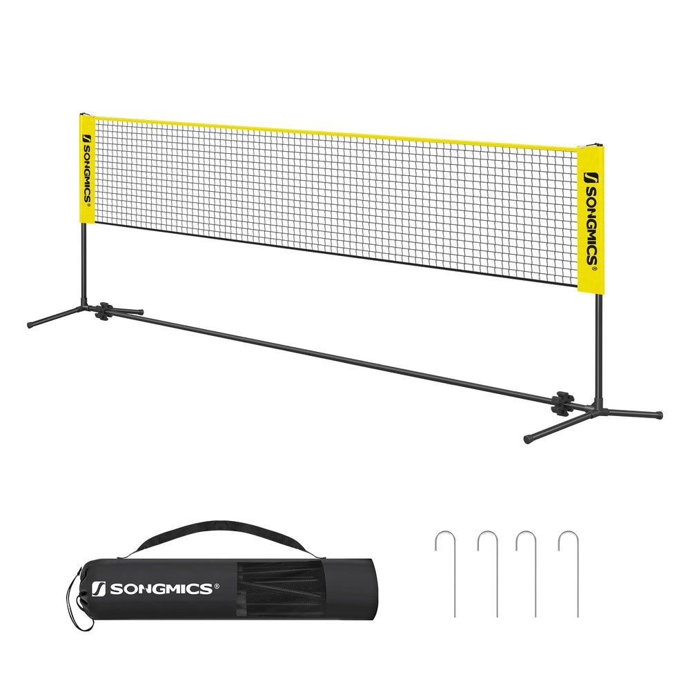 Black Badminton Net - Yellow 16.4 ft