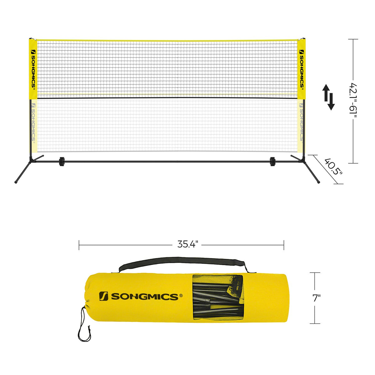 Badminton Net - Portable Sports Set - 10 ft - Easy Setup