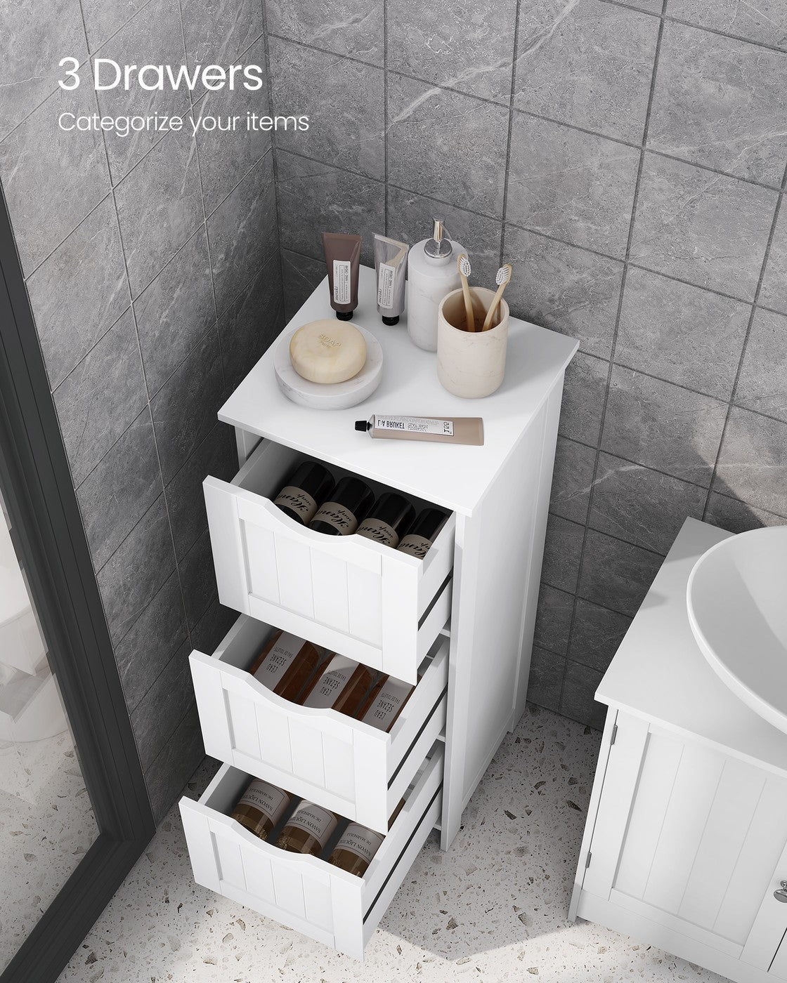 3 Drawers Floor Cabinet