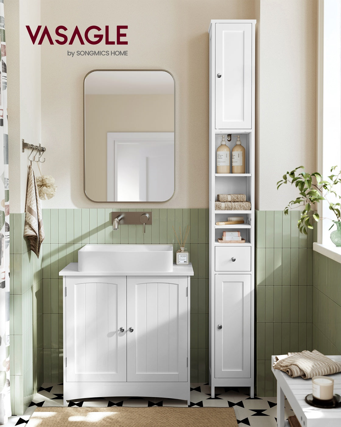 Tall Slim Bathroom Cabinet