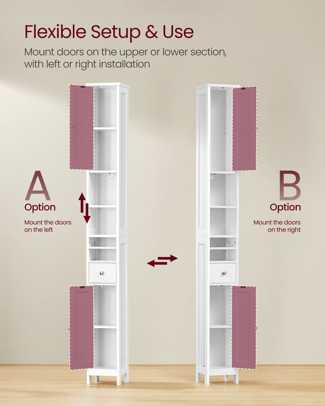 Tall Slim Bathroom Cabinet