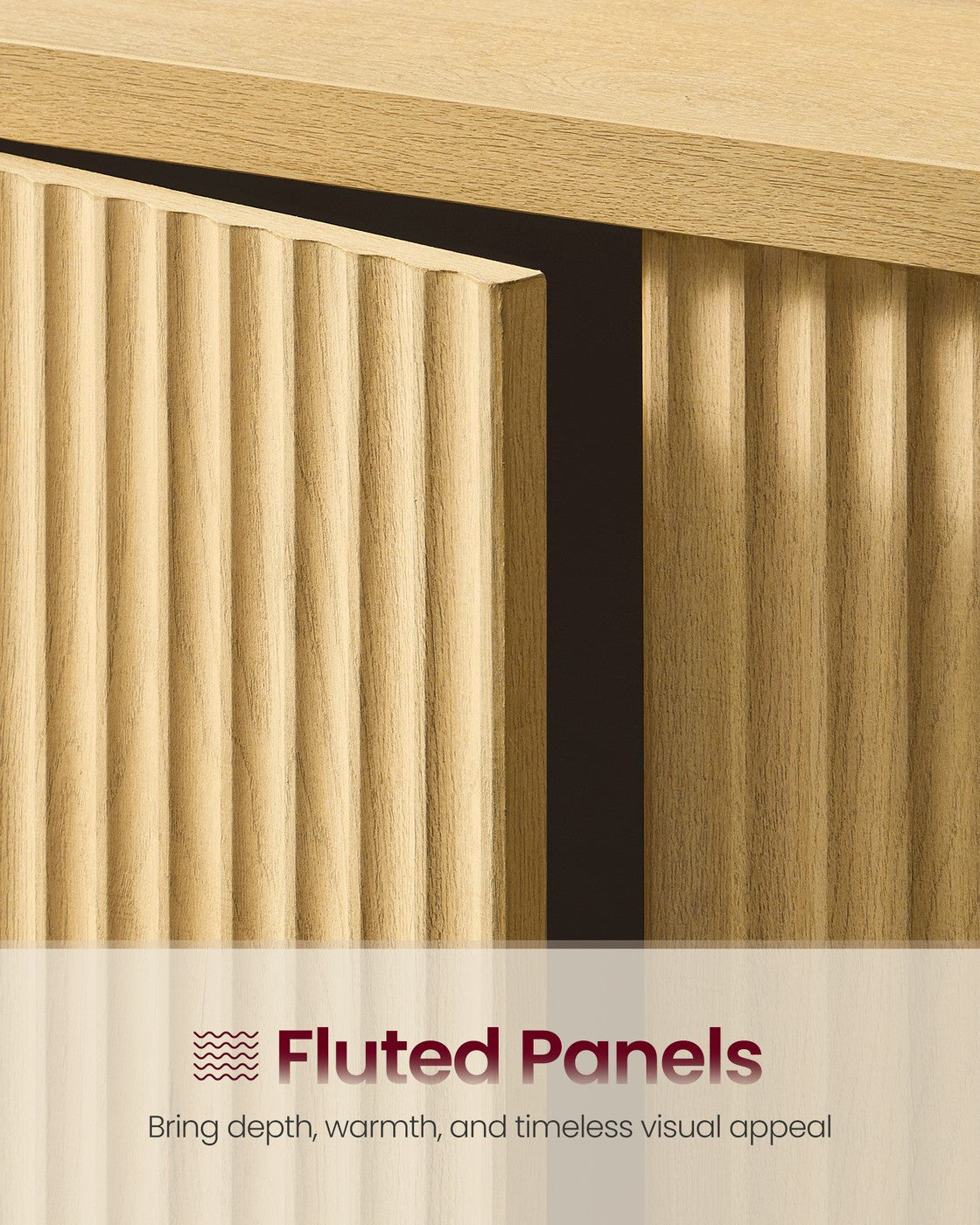 Fluted Buffet Cabinet