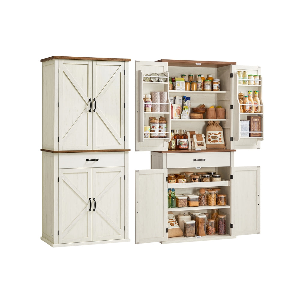 Pantry Cabinet - Rustic White