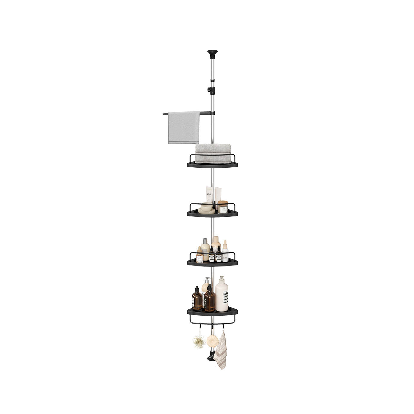 Corner Shower Caddy Tension Pole - 35.8 to 118.1 Inches
