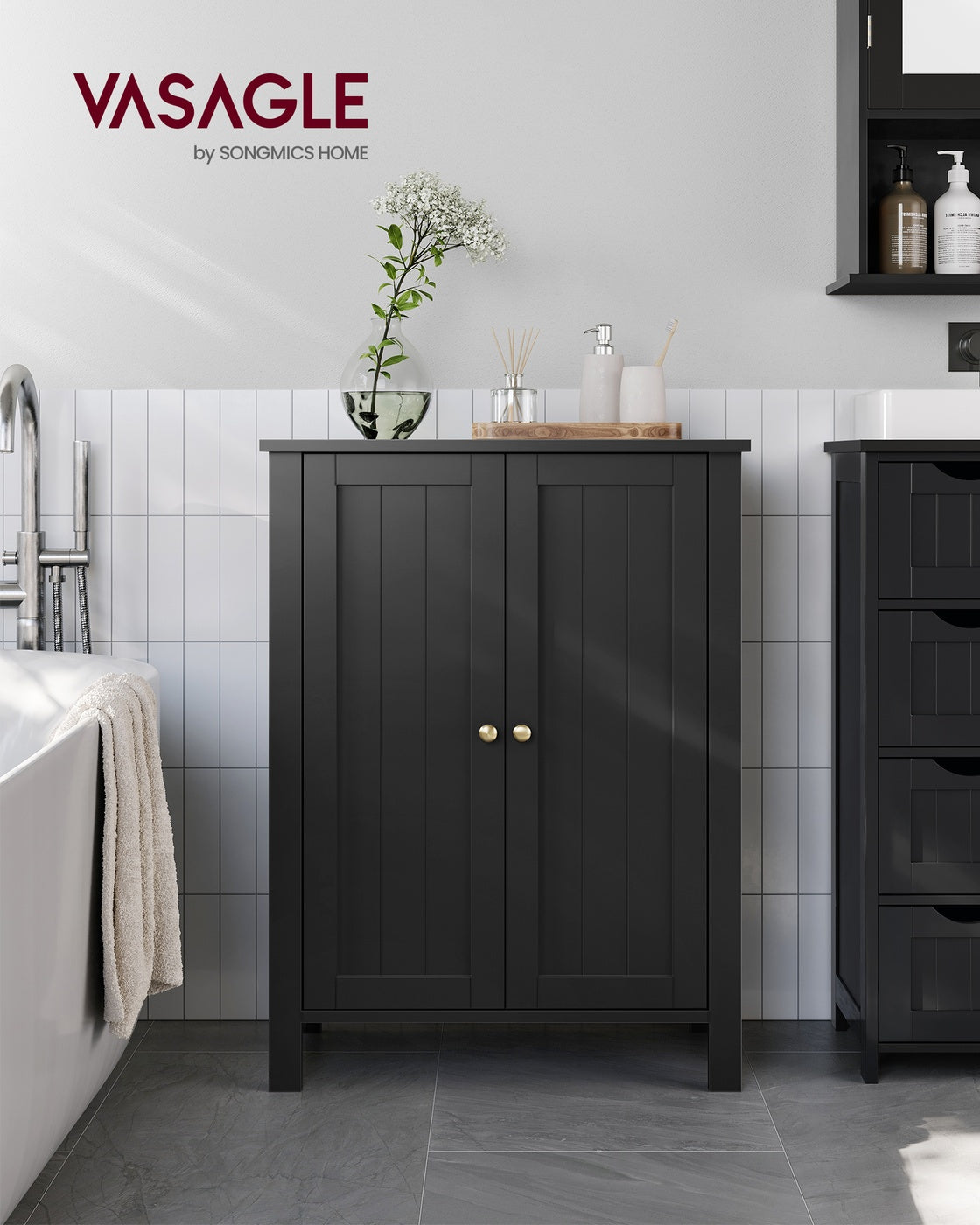Bathroom Floor Storage Cabinet