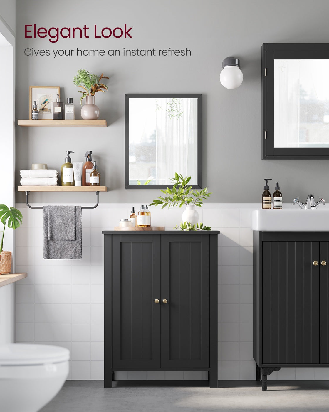 Bathroom Floor Storage Cabinet