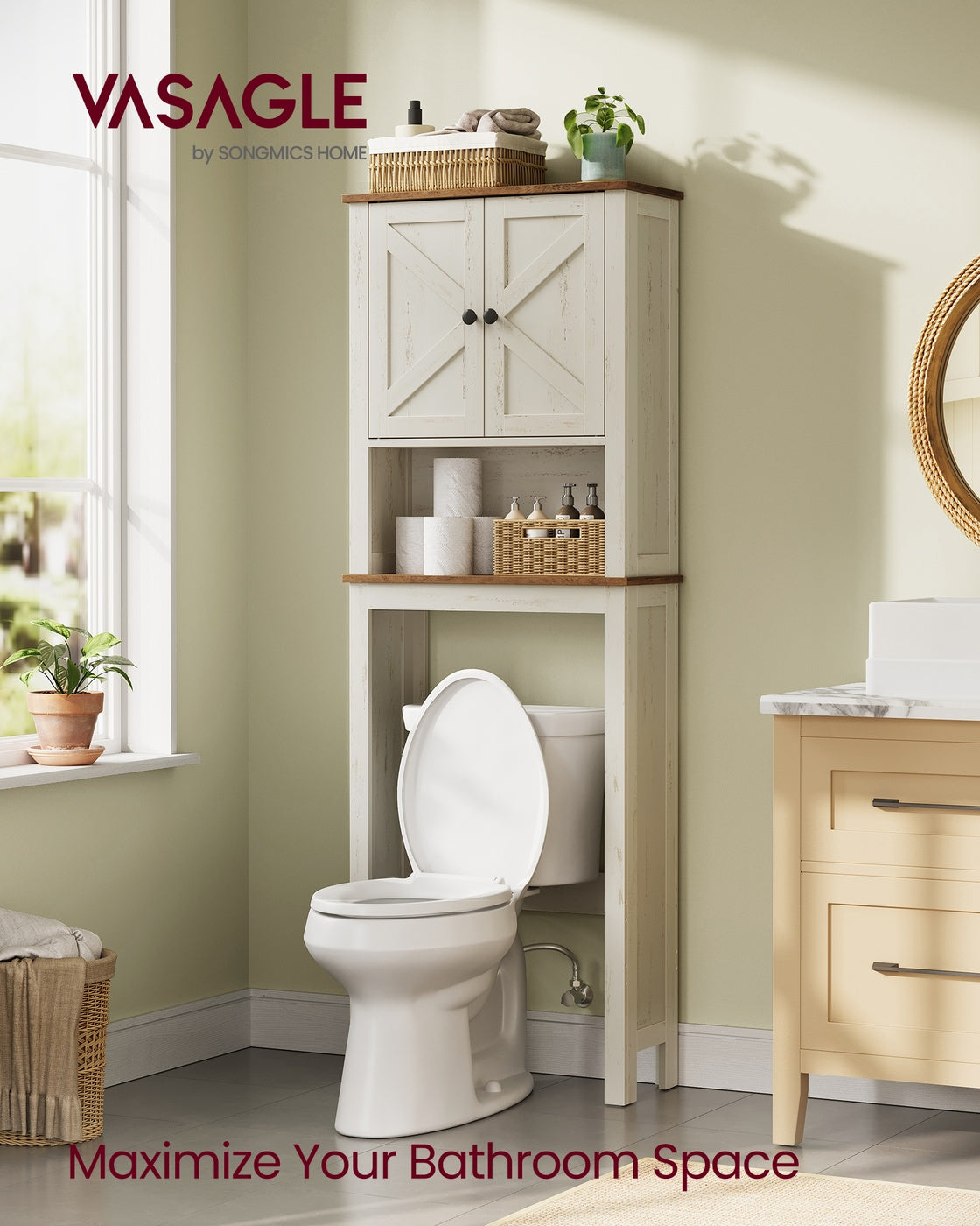 Over-The-Toilet Storage Cabinet
