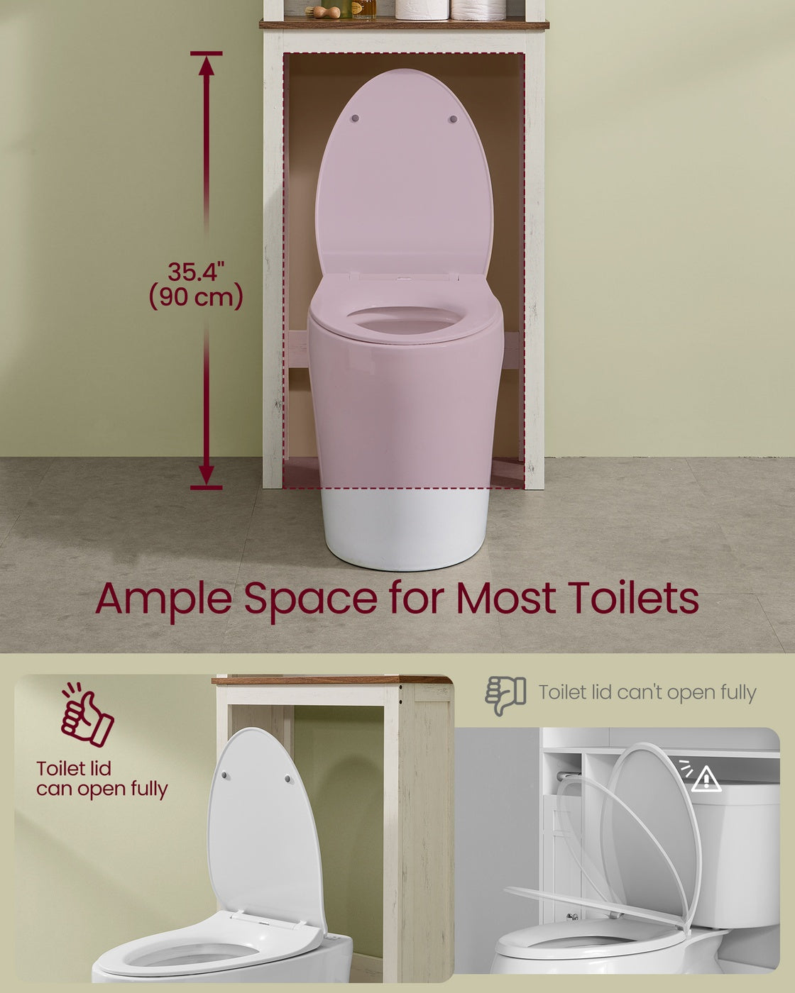 Over-The-Toilet Storage Cabinet