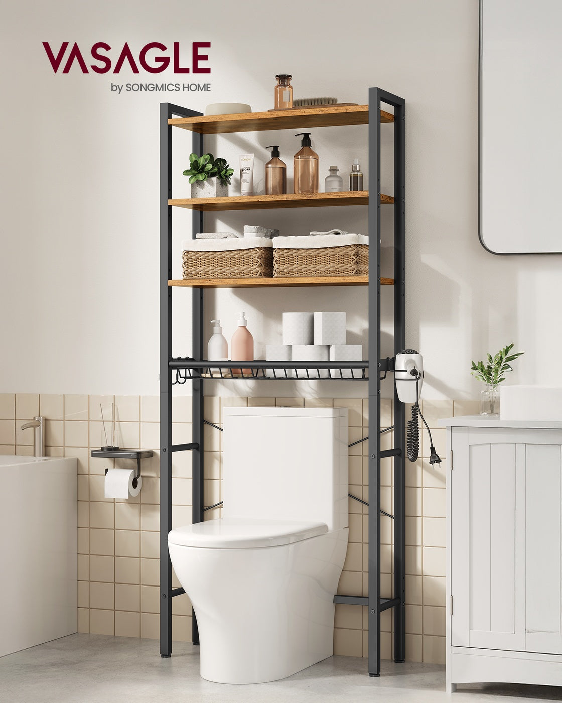 Over-The-Toilet Bathroom Organizer