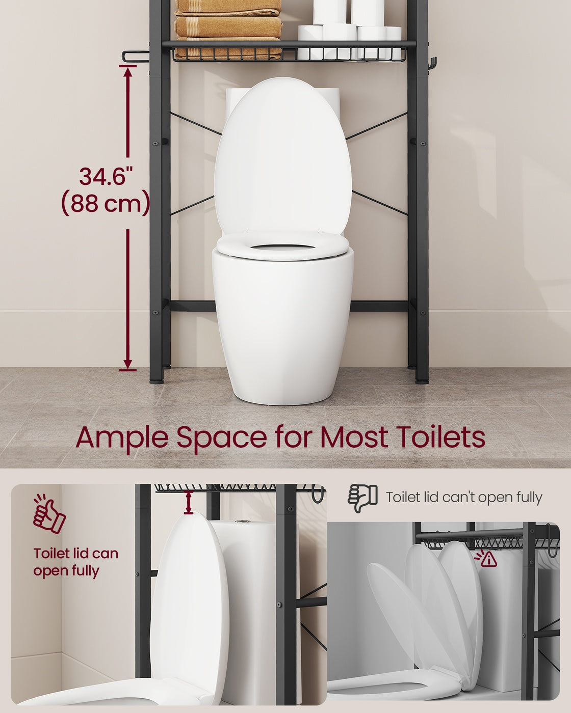 Over-The-Toilet Bathroom Organizer