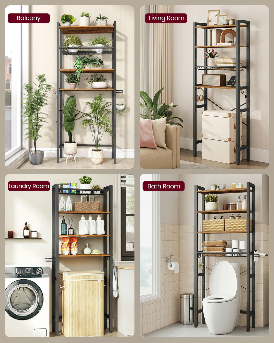 Over-The-Toilet Bathroom Organizer