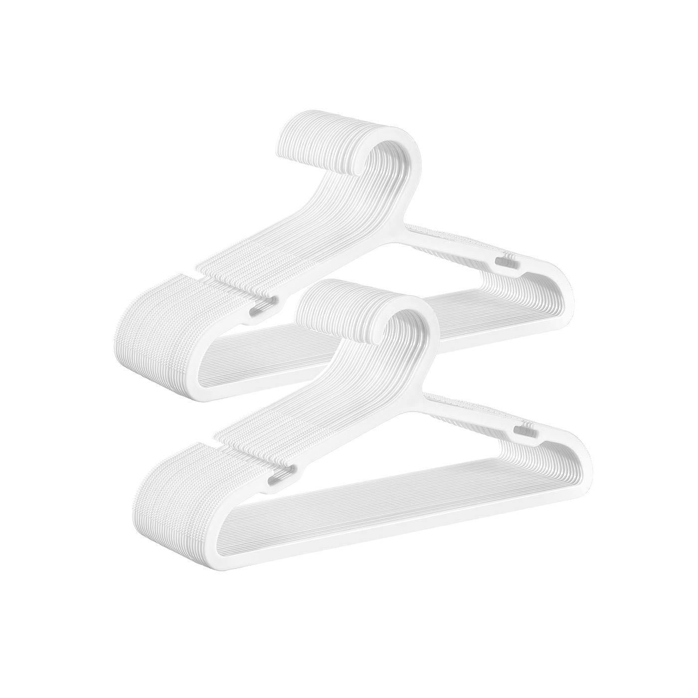 Kids Hangers 60 Pack 14 x 7 Inches Non-Slip Cloud White - Cloud White