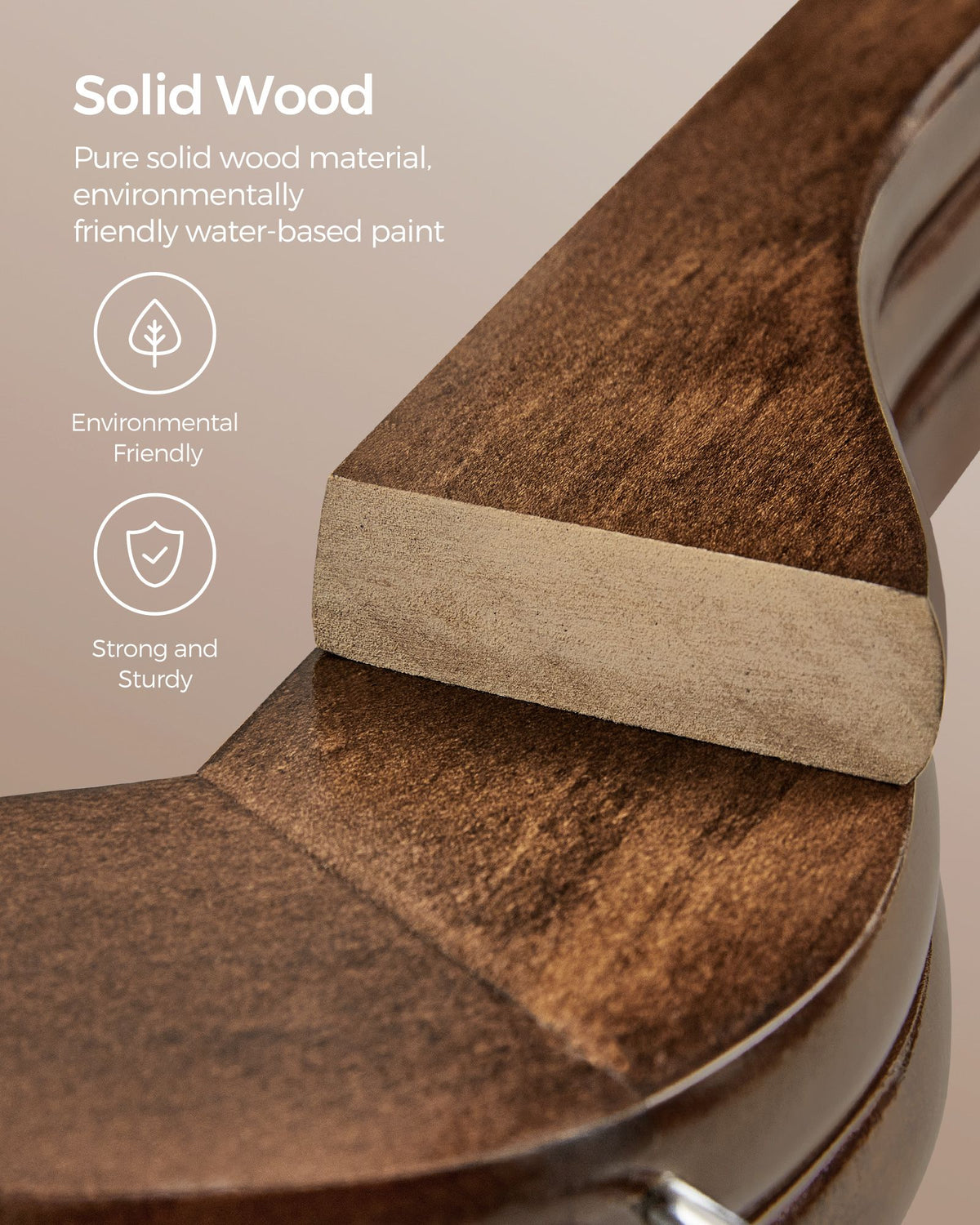 Wood Coat Hangers - Shoulder Notches - 20-Pack