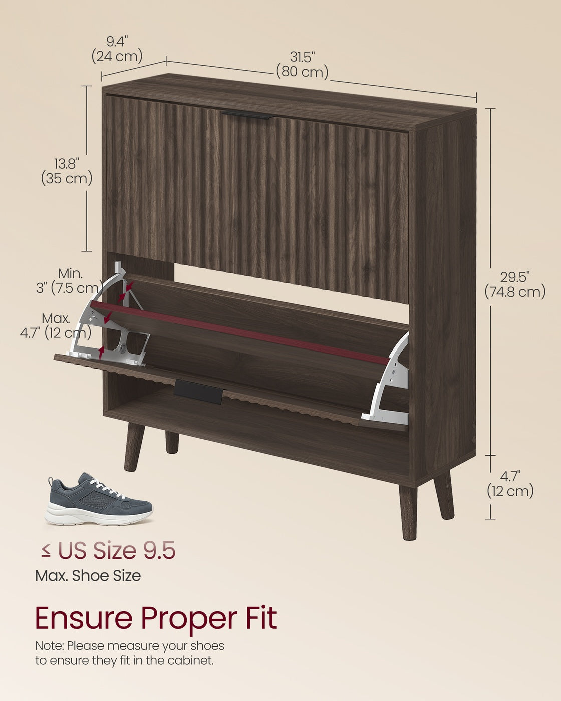 Slim Shoe Cabinet