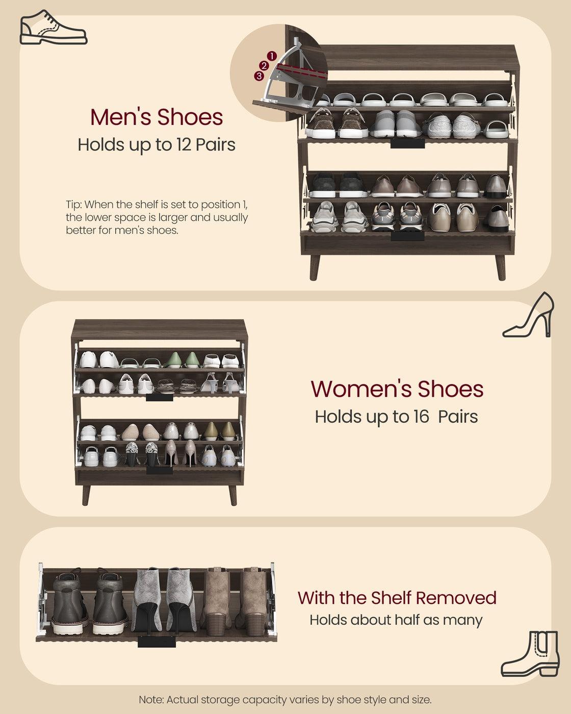 Slim Shoe Cabinet