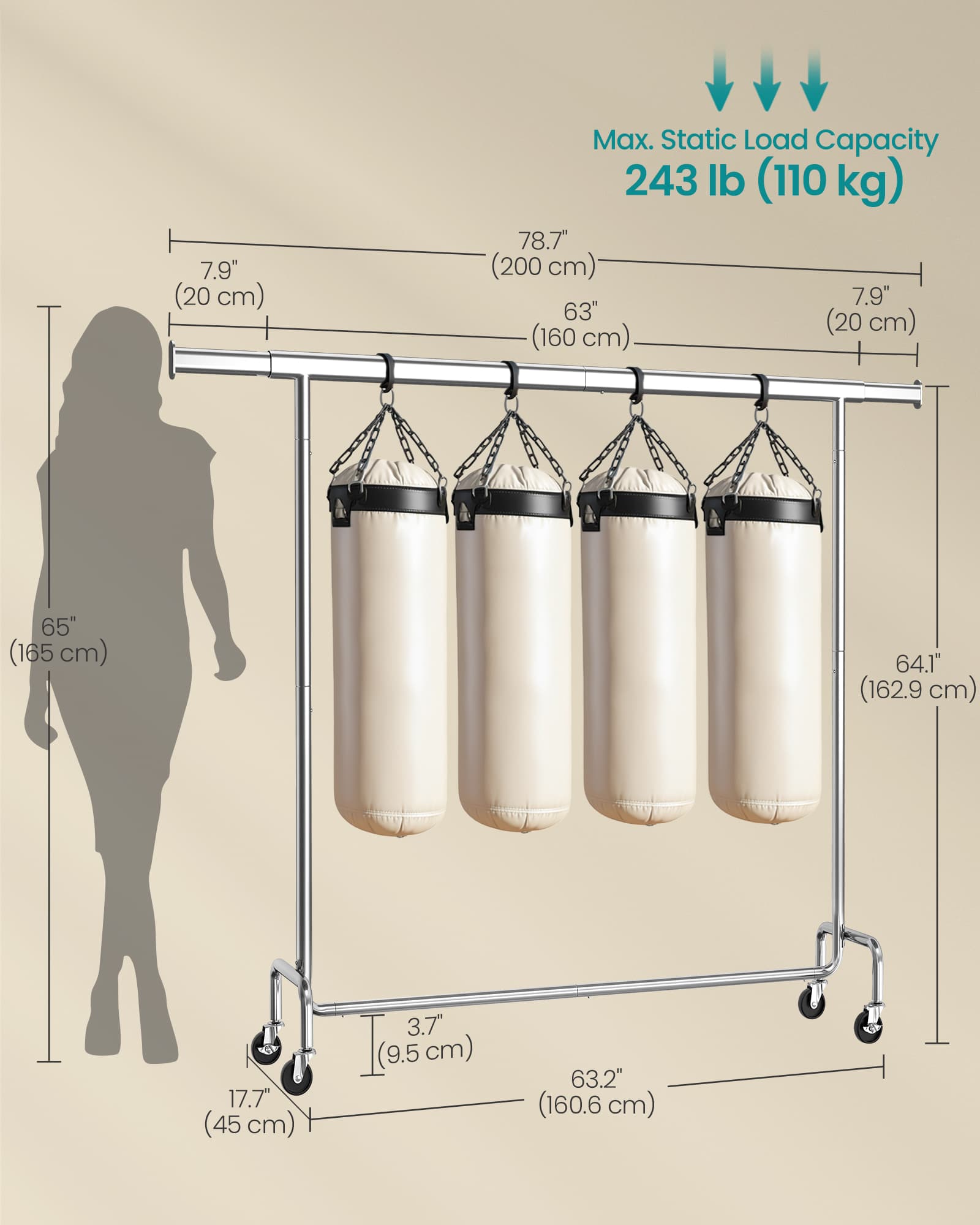 Heavy-Duty Garment Rack