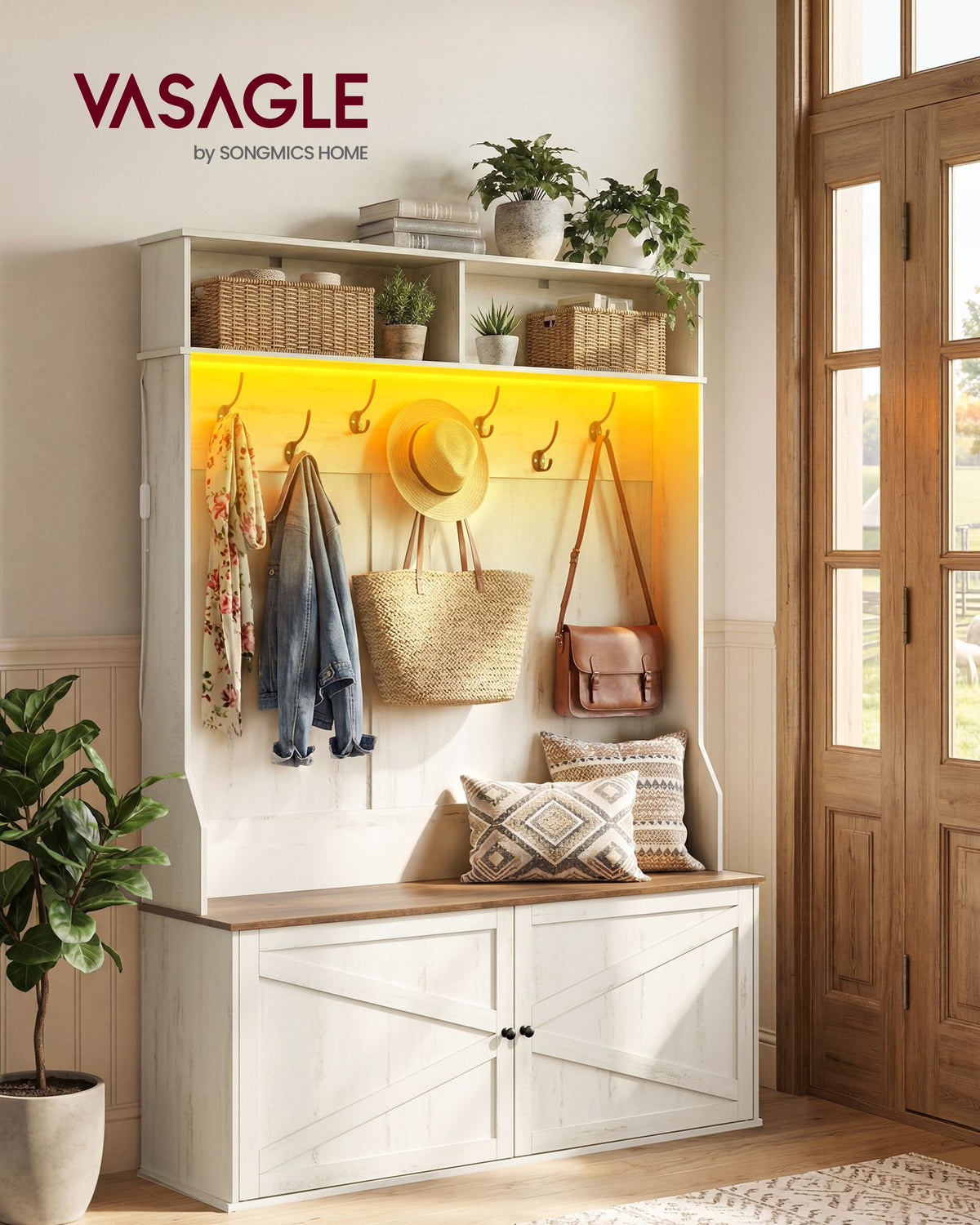 Hall Tree - Bench and Shoe Storage