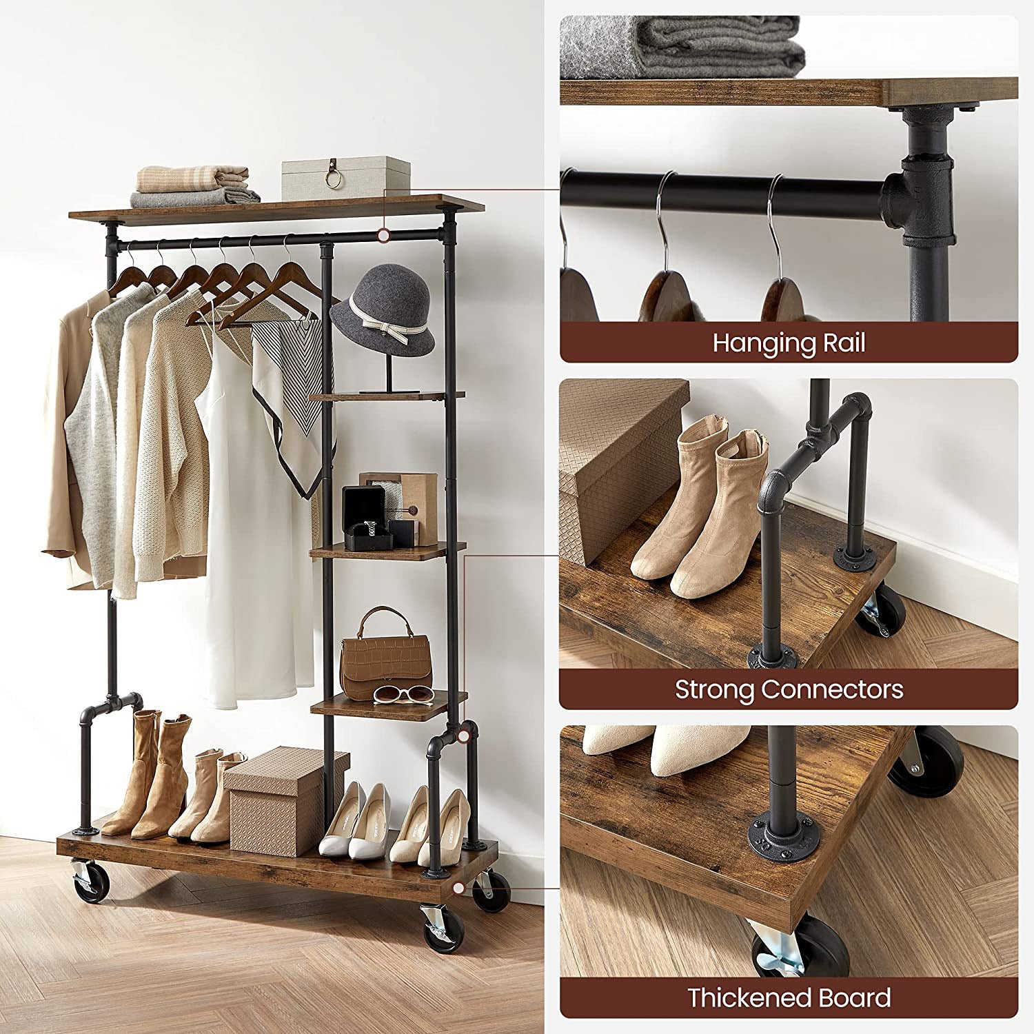 Clothes Rack on Wheels
