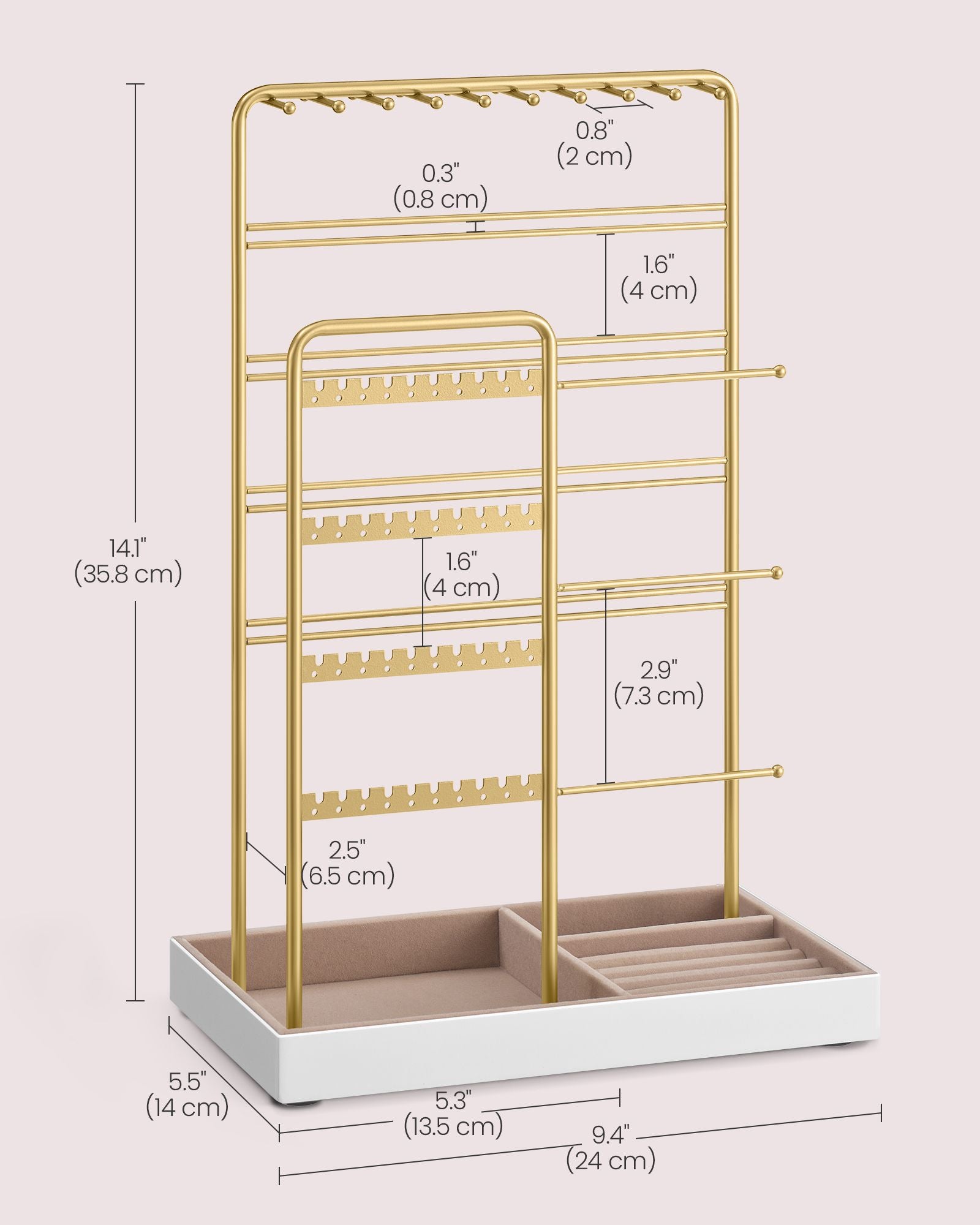 Jewelry Holder - Gold