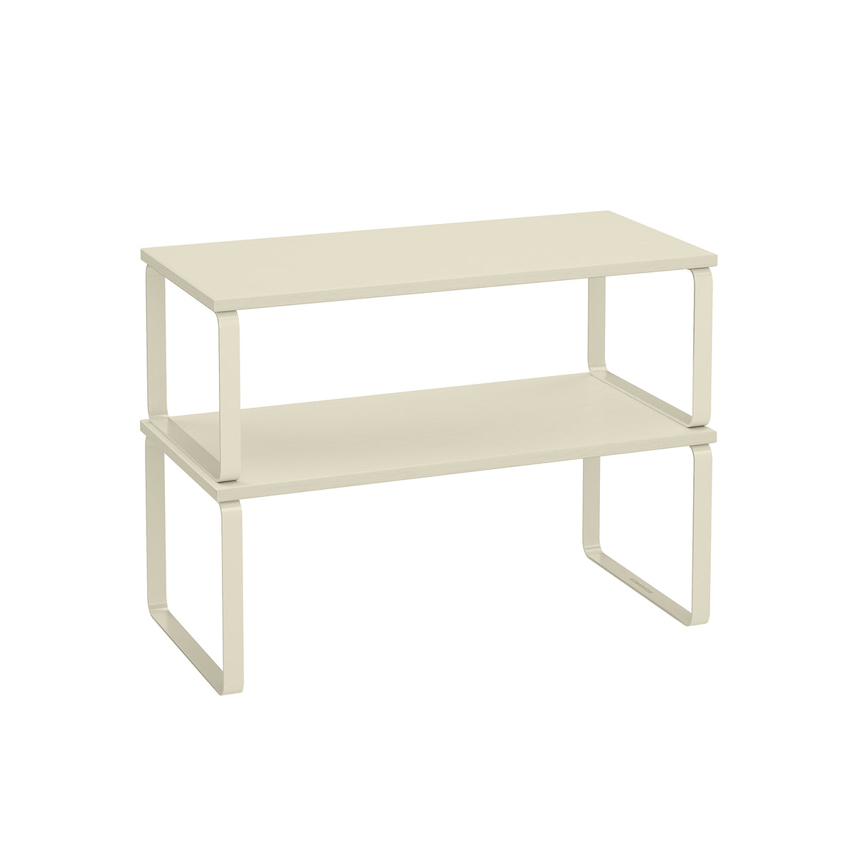 Cabinet Organizer Shelf - Set of 2 - Cream White (UKCS200W02)
