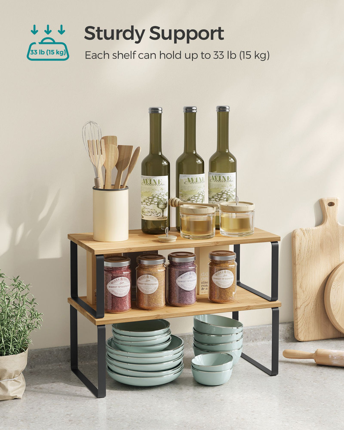 Kitchen Counter Shelves - Set of 4