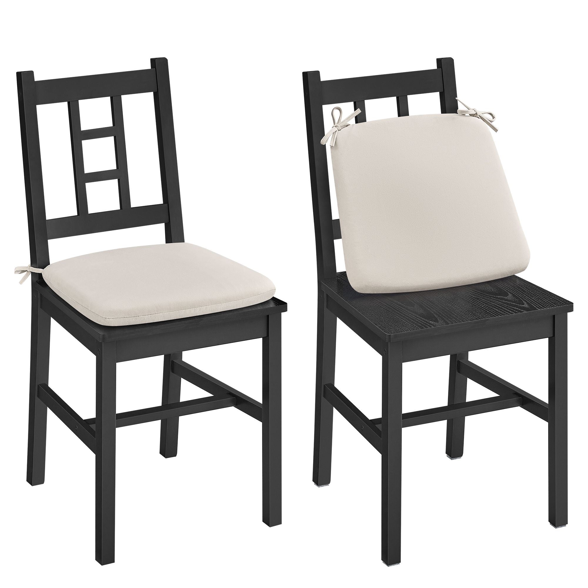 Dining Chairs - Set of 2 - Kitchen and Dining Room Chairs - Dinner Chairs - Black