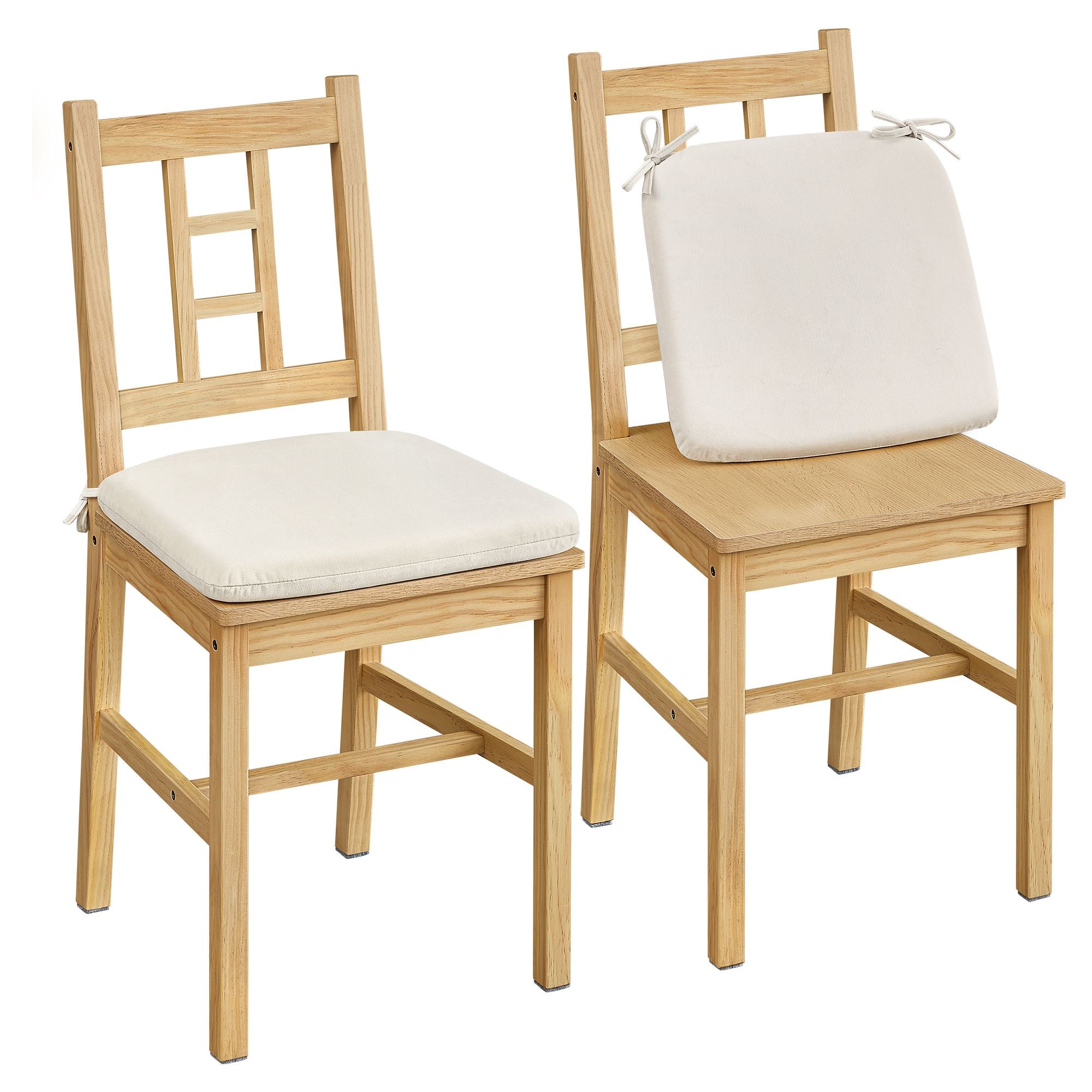 Dining Chairs - Set of 2 - Kitchen and Dining Room Chairs - Dinner Chairs - Natural