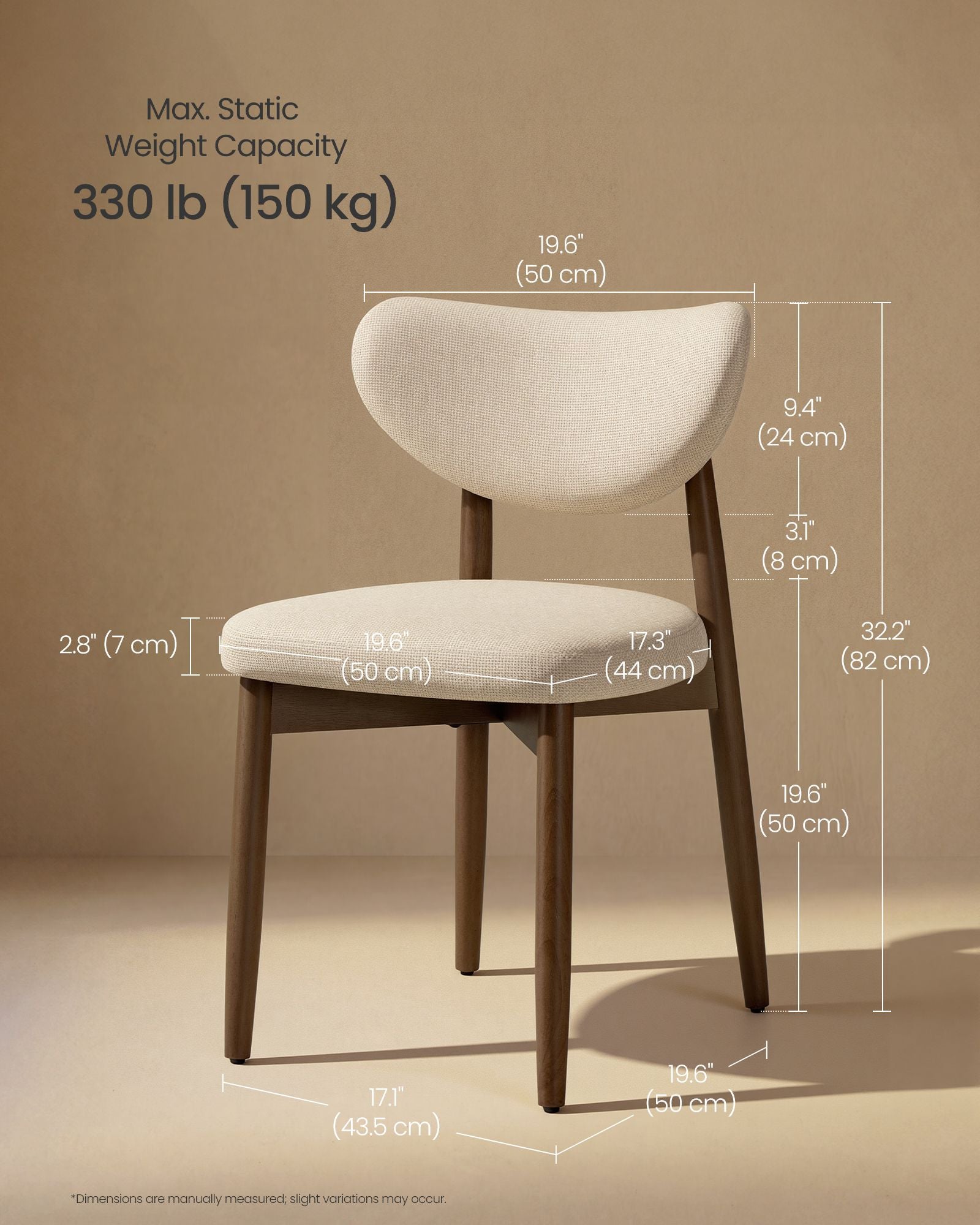 Wooden Dining Chairs - Set of 2