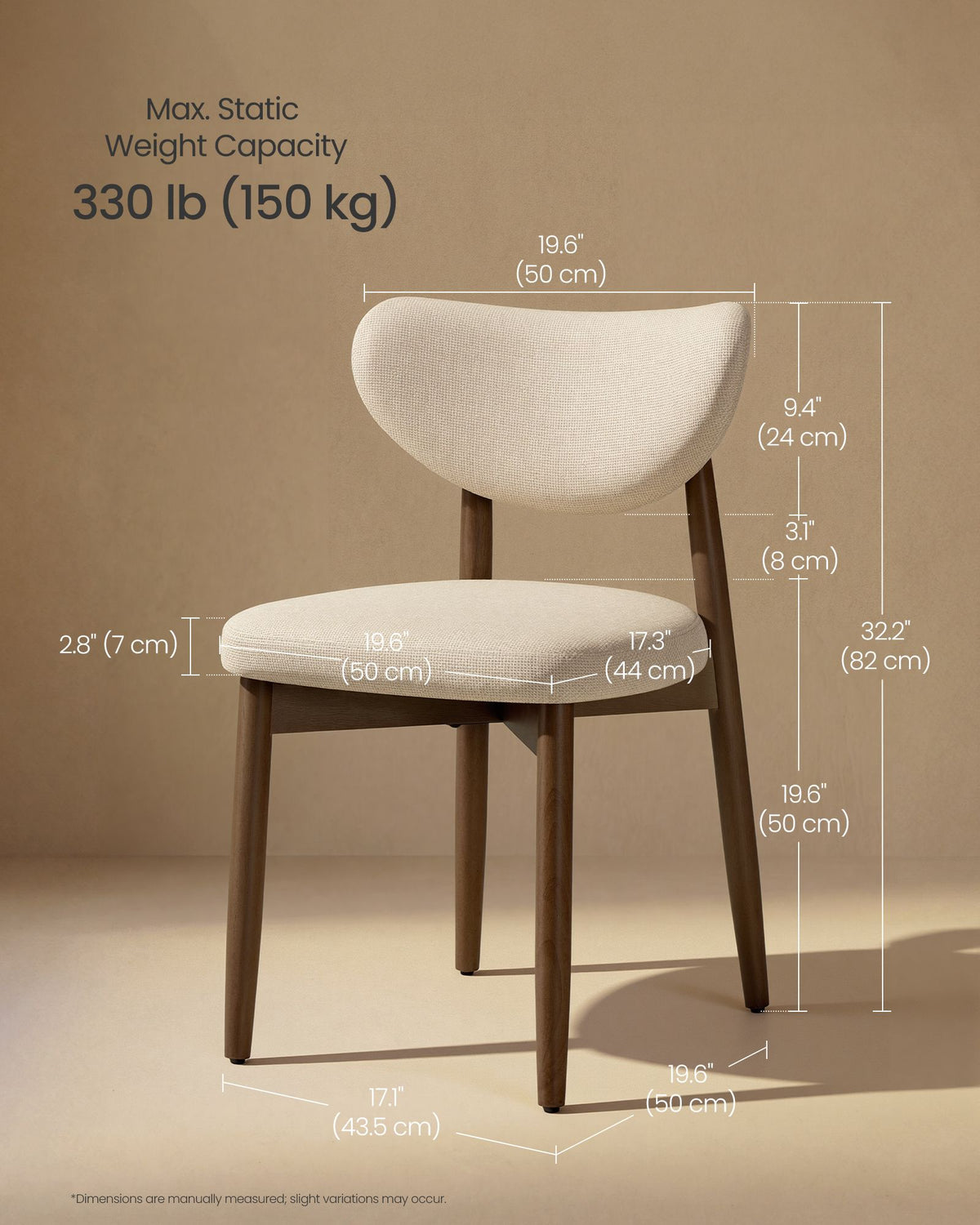 Wooden Dining Chairs - Set of 2