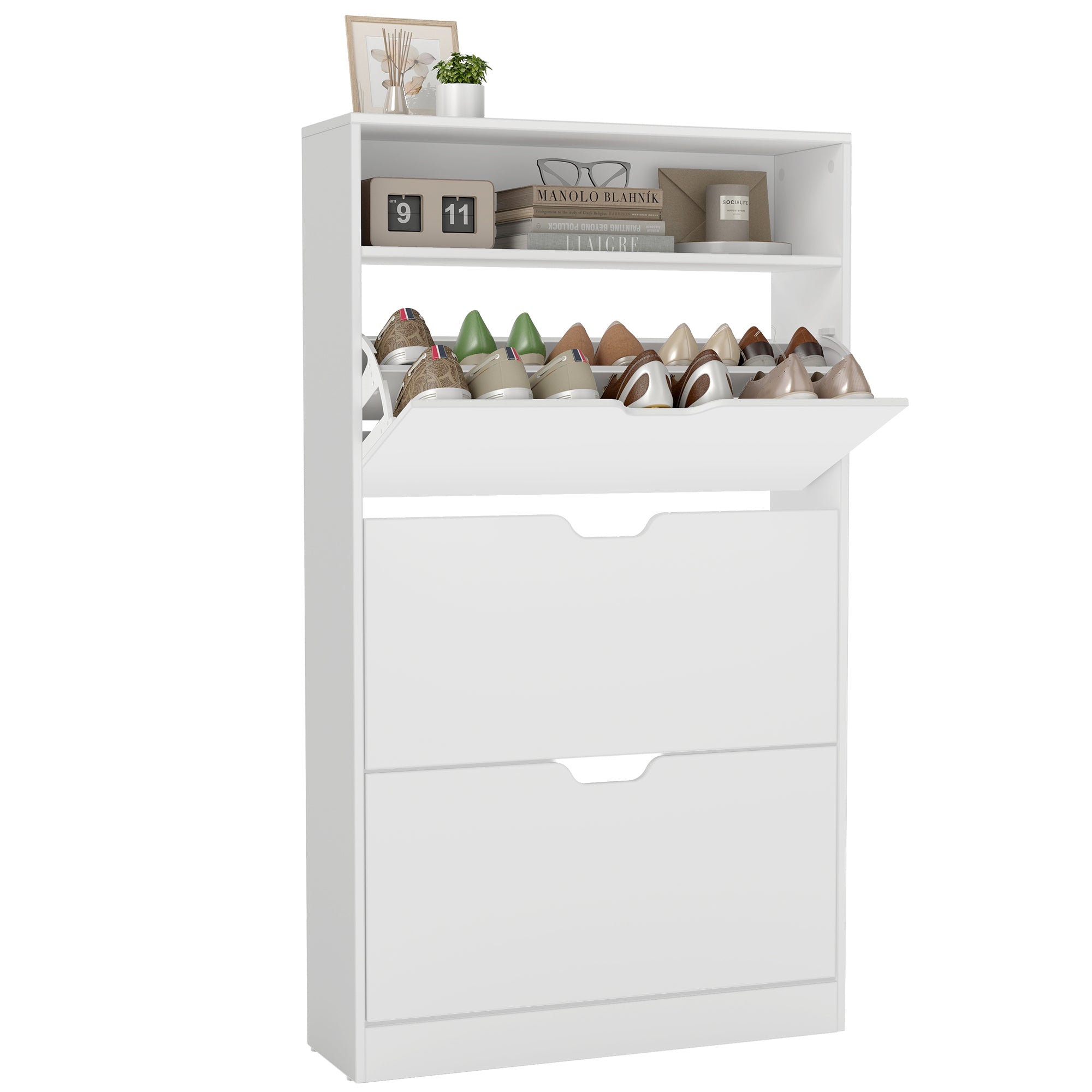 Custos Collection - Shoe Cabinet - White