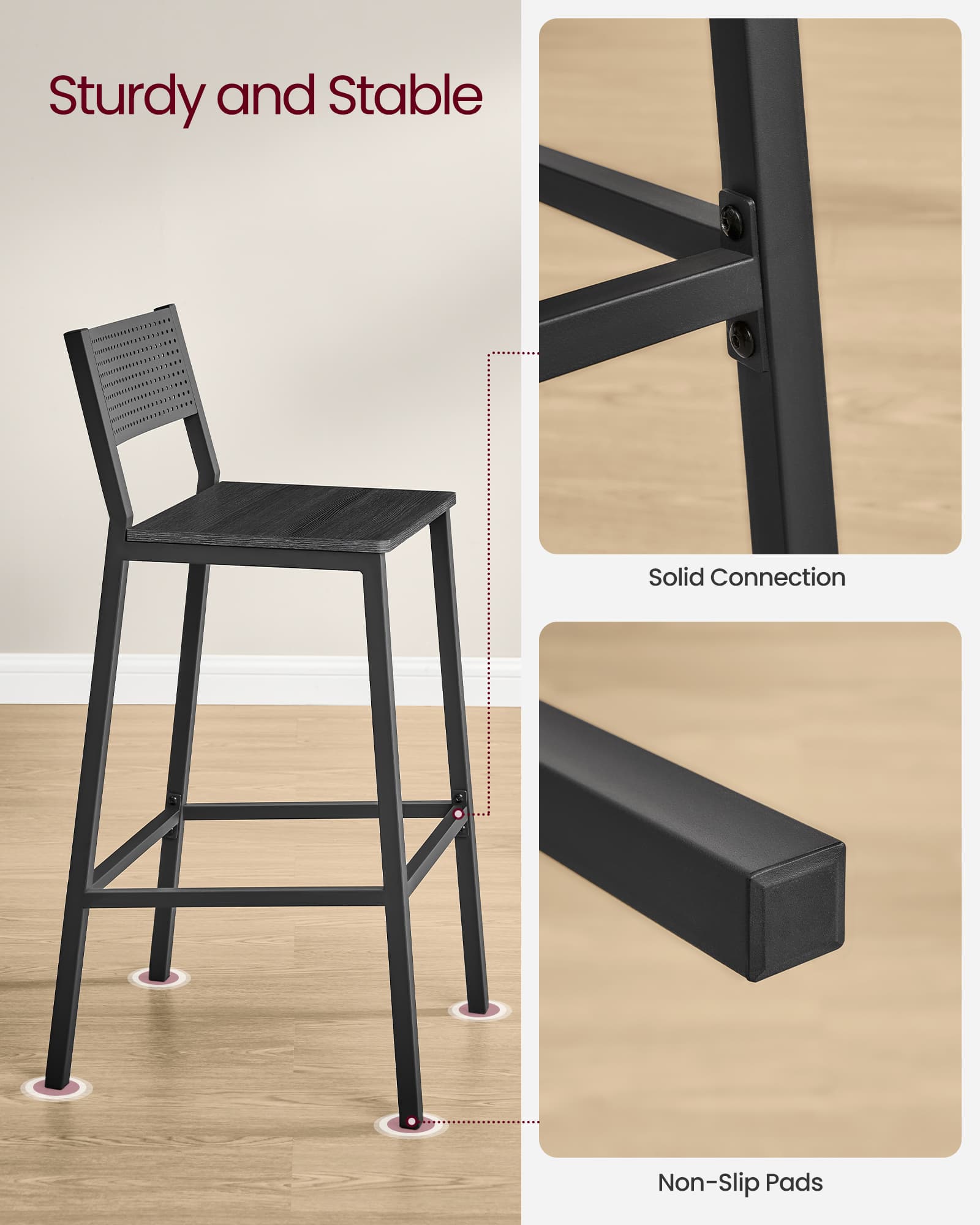 Industrial Bar Stools Set Of 2