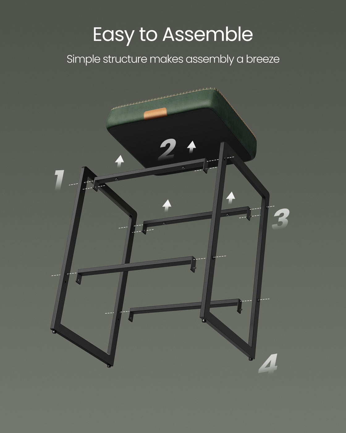 EKHO Collection - Counter Height Bar Stools - Set of 2