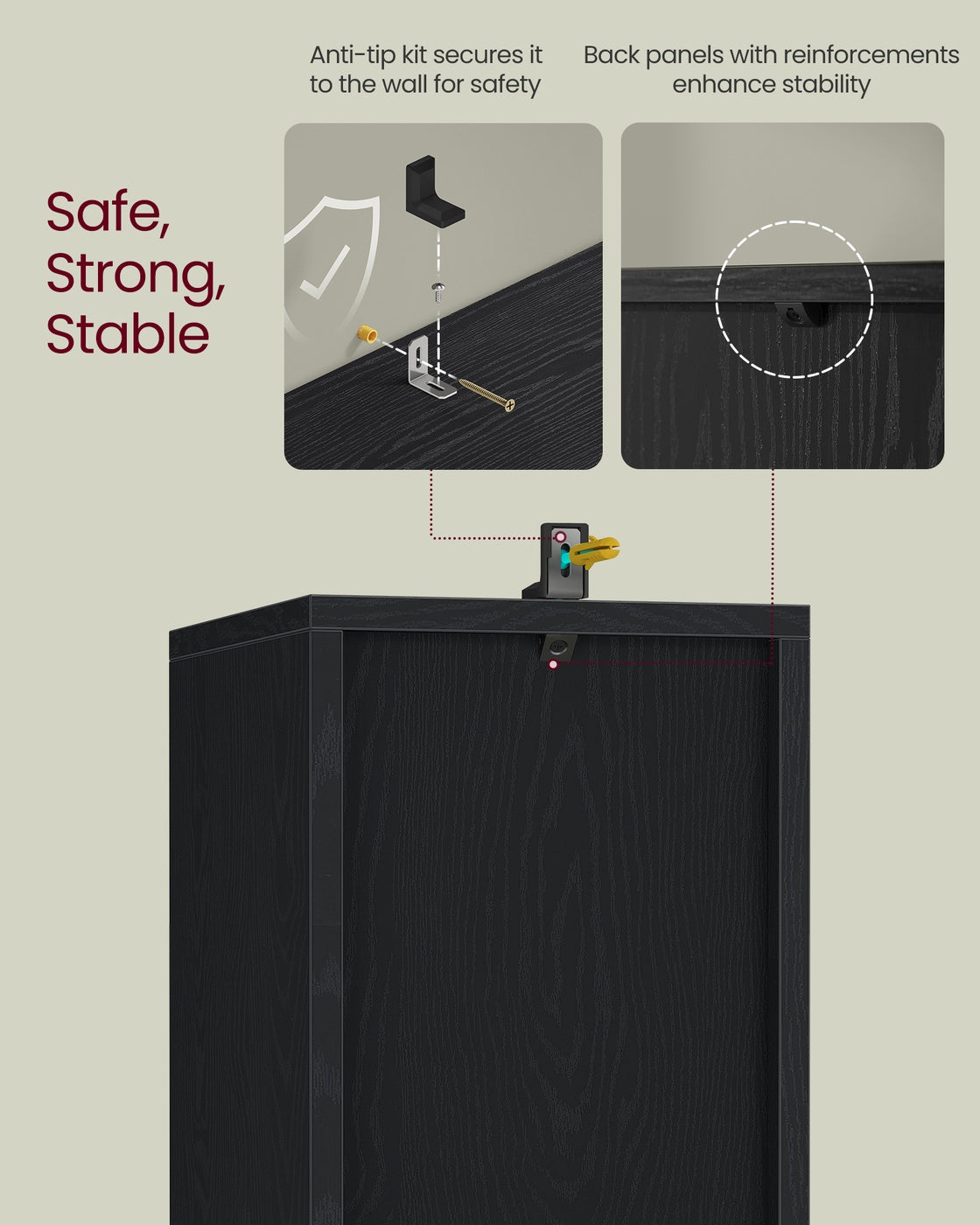 Slim 2-Tier Bookshelf