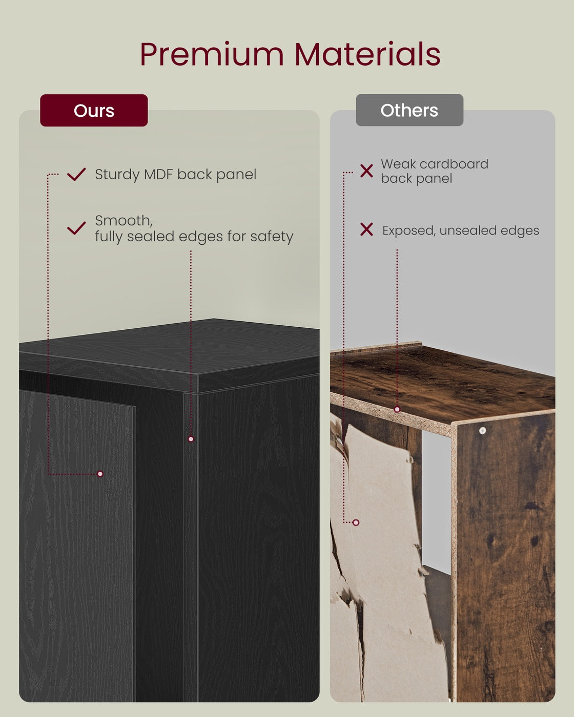 Slim 2-Tier Bookshelf