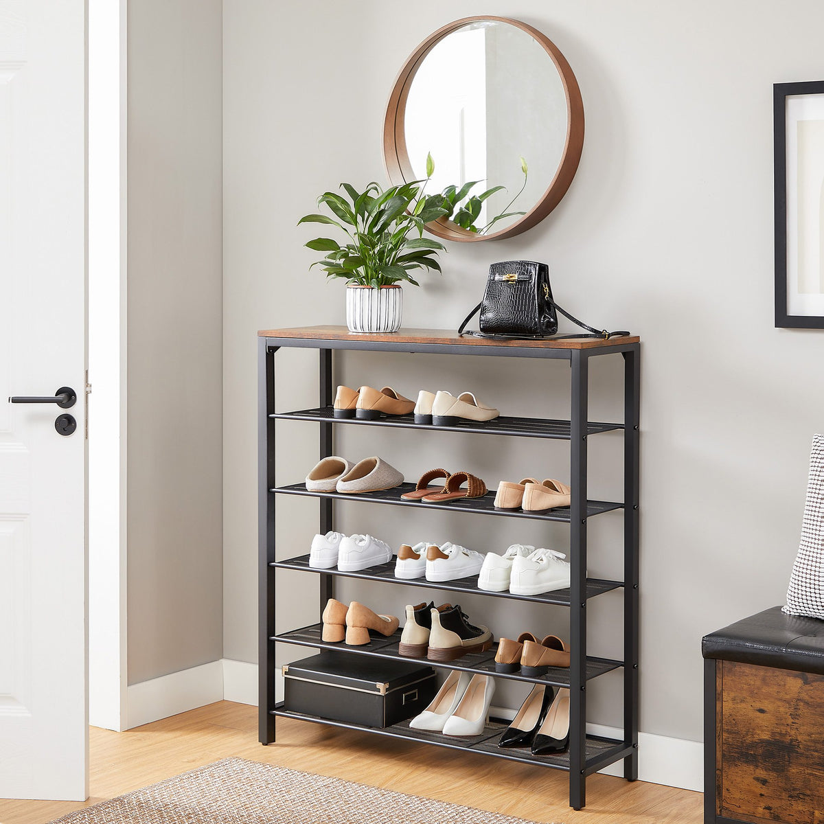 Shoe Rack - 7-Tier - Holds 32-40 Pairs of Shoes