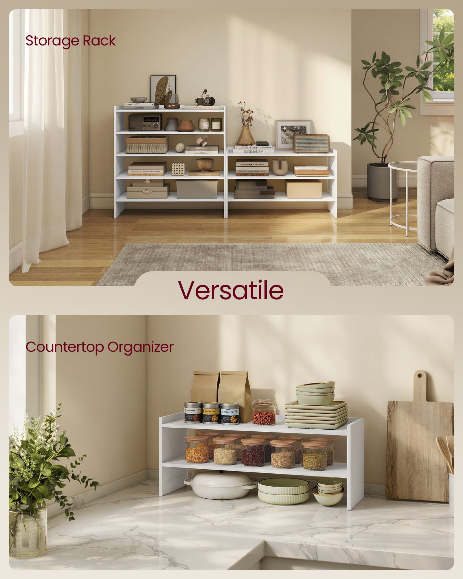 Wide Stackable Shoe Rack