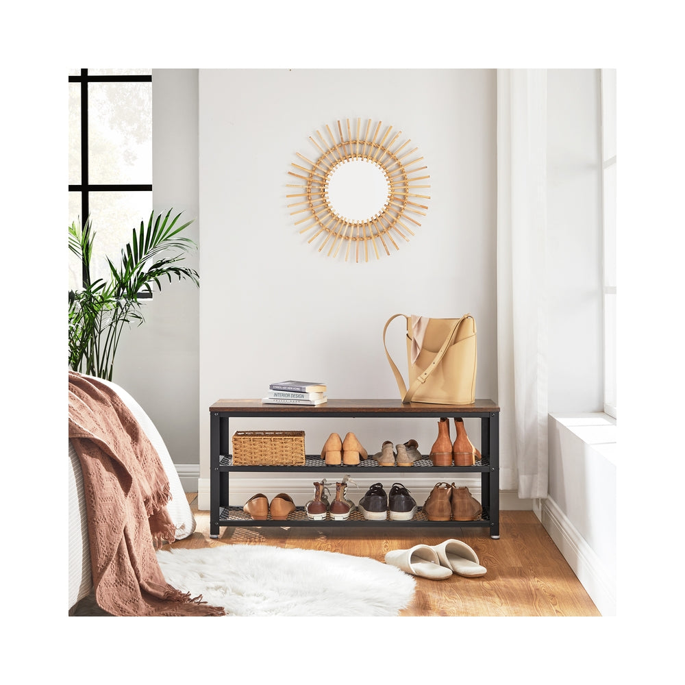 3-Tier Shelf Storage Bench