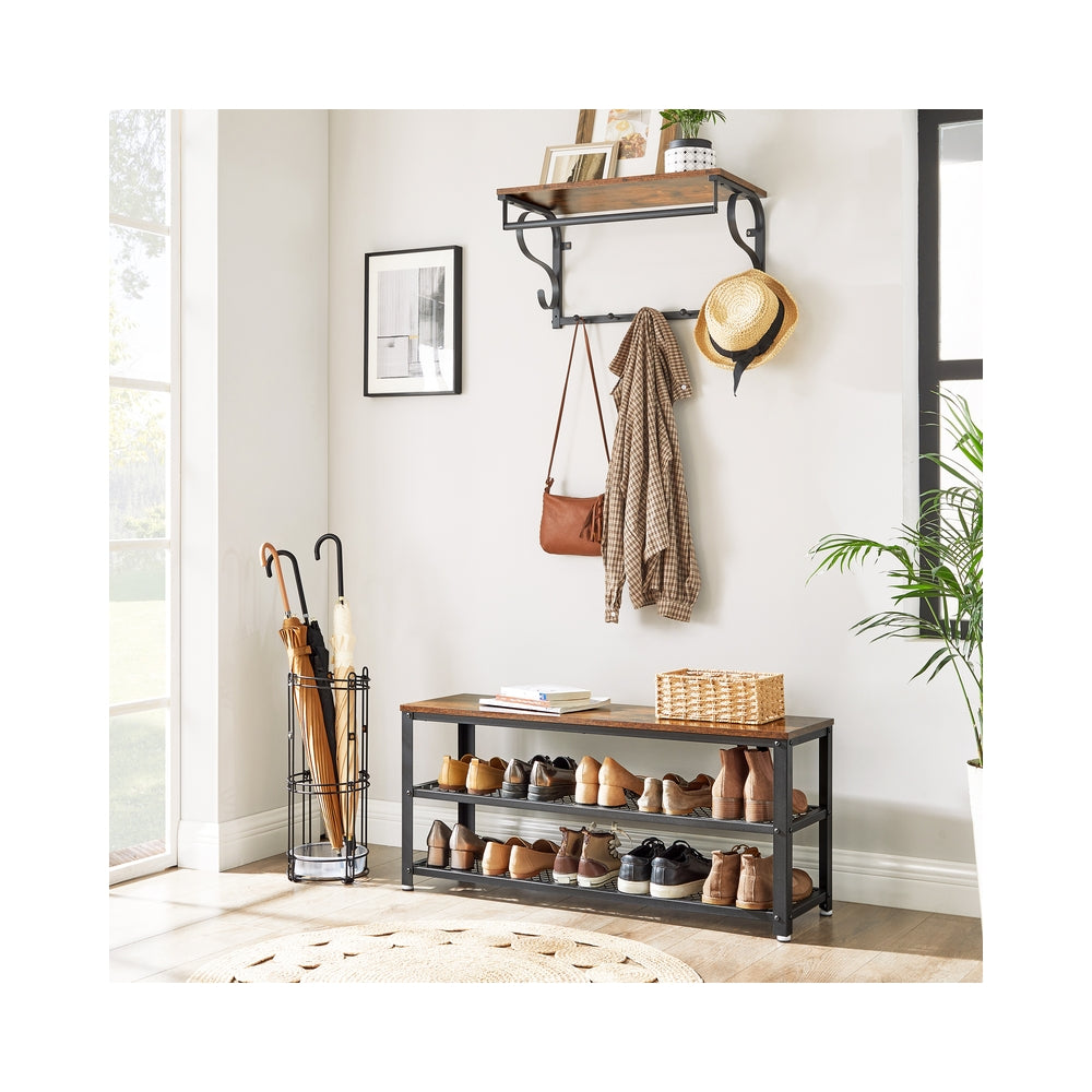3-Tier Shelf Storage Bench