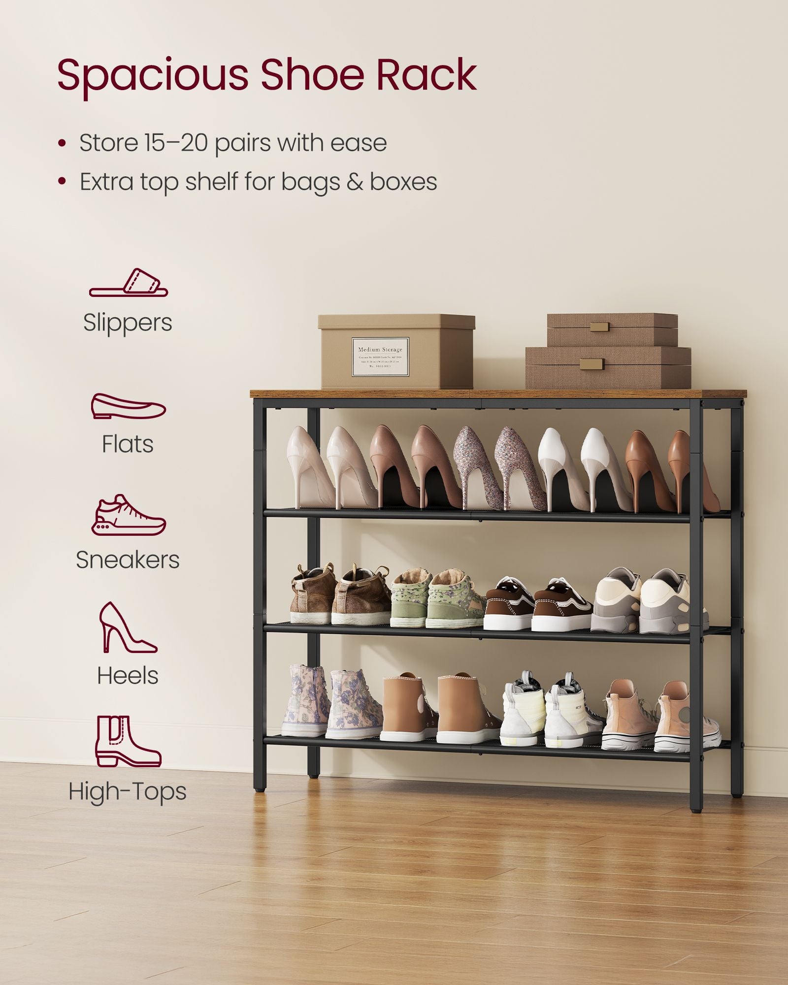 5-Tier Shoe Rack