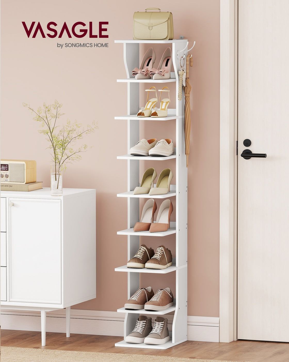 9-Tier Vertical Shoe Rack
