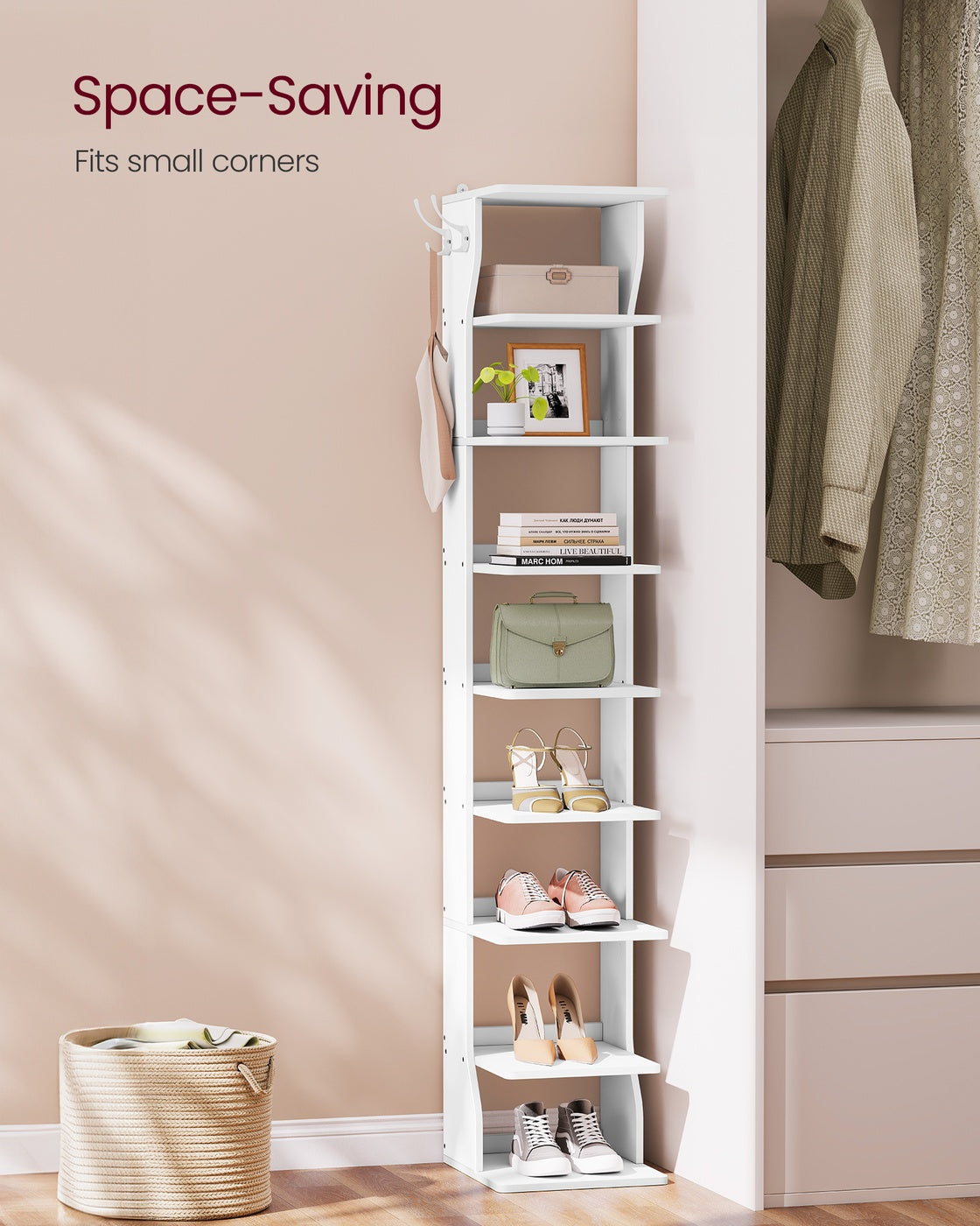 9-Tier Vertical Shoe Rack