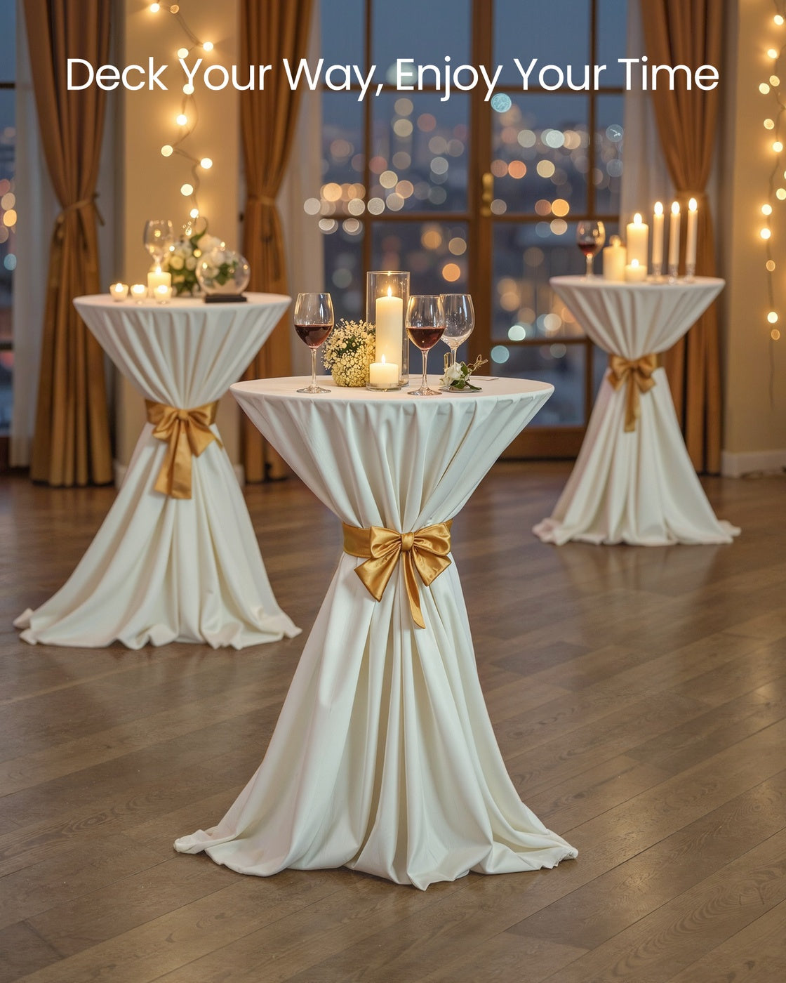 Round Bar Table - Cocktail High-Top - 41 Inch - Steel Frame